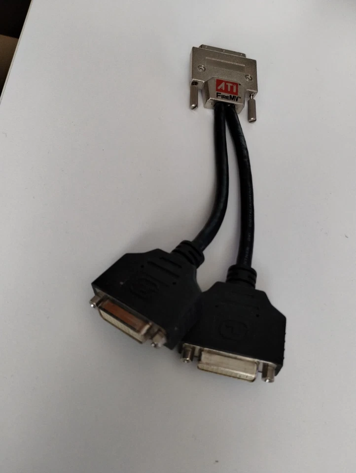 ATI 6110020400g Original FireMV VHDCI to Dual DVI Splitter Cable - Image 1 of 1