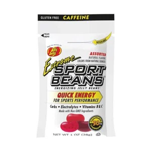 Jelly Belly Extremsport Bohnen verschiedene Geschmacksrichtungen koffeinhaltig 24 Stück Packung - Bild 1 von 3