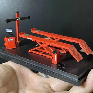 1:64 Diorama Car Garage Wheel Alignment Tool Model Workshop Scene Display Props - Picture 1 of 12