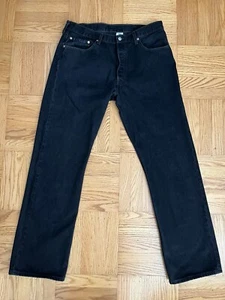Vtg LEVIS 501s Black Pants 90s Cotton 38” x 34” Actual 36” x 33 1/2” Clean ! - Picture 1 of 14