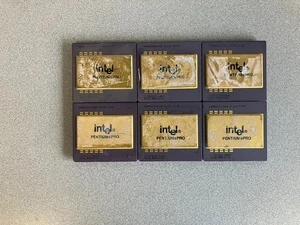 Lot of 6 Pentium Pro200 / 512K procs - Gold Recovery - No Reserve! KB80512EX200 - Picture 1 of 1