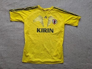 Japan National Team Shirt Mens Medium Yellow Soccer 2012-13 Adidas Kirin JFA - Picture 1 of 14