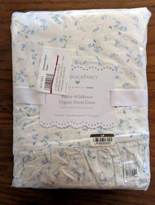 Funda nórdica POTTERY BARN LoveShackFancy Prairie Wildflower-F/Q-Azul-NUEVA CON ETIQUETAS - Imagen 1 de 3