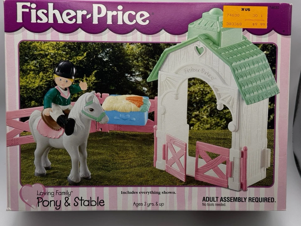 Fisher Loving Family Pony & Stable 2000 Playset Retired MIB