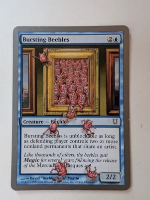 MTG: Magic the Gathering - Bursting Beebles - Unhinged | EX - Bild 1 von 2