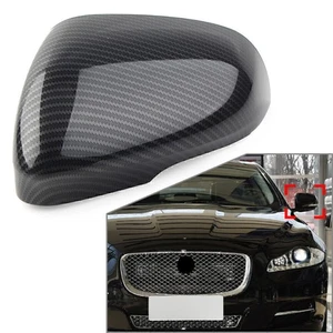 1x Kohlefaser linke Außenspiegel Abdeckung Kappe passt Jaguar XF XFR XFR-S XJ XE - Bild 1 von 7
