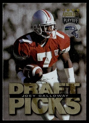 1995 Playoff Absolute Joey Galloway Rookie Seattle Seahawks #187 - Image 1 of 2