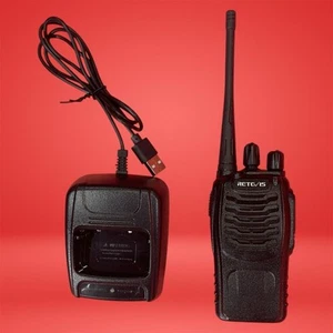 Retevis H-777 UHF 2-drożne radio Walkie Talkie ze stacją dokującą USB i słuchawką akumulator - Zdjęcie 1 z 12
