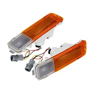 1Pair Front Bumper Bar indicator Fog Light Fit For Mitsubishi Triton MK 96-06 zx - Picture 1 of 4