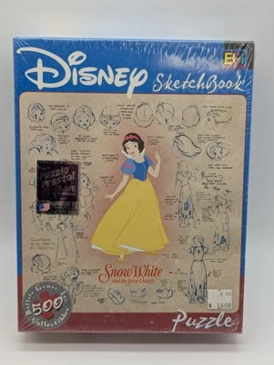 Disney Cuaderno de Bocetos Blancanieves Puzzle 529 Piezas Juegos de Búfalo 18"X18" NUEVO Foto 1 de 4