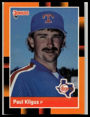 Paul Kilgus 1988 Donruss Baseball's Best Baseball Texas Rangers - Image 1 of 2