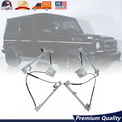 2X Front Left＆Right Window Regulator For Mercedes-Benz G500 G55 G550 G63 AMG NEW - Image 1 of 4