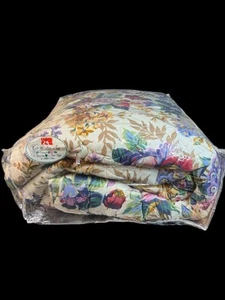 Vntg Croscill Floral West Coast King Comforter - 1 Sham Cottage Garden NEW - Picture 1 of 8
