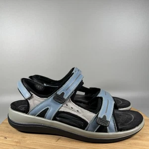 Orthofeet Venice 925 Slingback Sandals Womens Size 9.5 B Blue Leather Shoes - Picture 1 of 7
