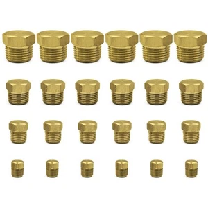 Messing Sechskant Rohrstopfen Fittinge Kits, Messingstopfen Fitting Sortiment 1/8" 1/4" 3... - Bild 1 von 7