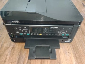 EpsonWorkForce 635 Printer Wireless Color Inkjet Scan Working Good Condition - Picture 1 of 6