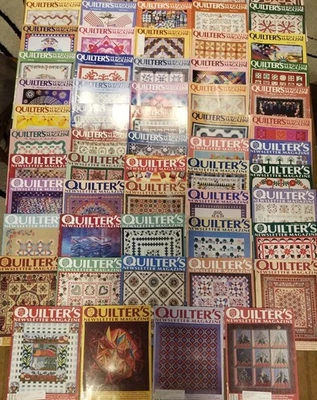 59 Quilter’s Newsletter Magazines 1985- 1991 Vintage Quilting Quilts - Lot C - Image 1 of 4