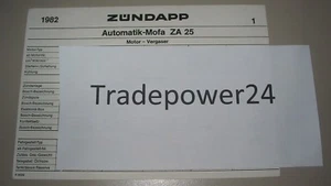Technische Information Zündapp Automatik Mofa ZA 25 Vergaser Elektrik Stand 1982 - Foto 1 di 1