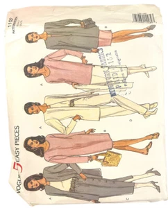 GIACCA, ABITO, TOP, GONNA E PANTALONI VOGUE MODELLO CUCITO 1100 MISSES 6,8,10 non tagliati - Foto 1 di 2