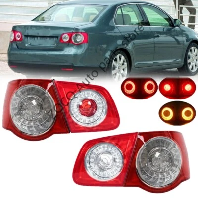 1 par de luces traseras para Volkswagen VW Jetta 5 Sagitar MK5 Sendan 2005 2006-2010 Foto 1 de 4