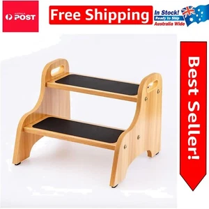 Compact 2-Step Kids Stool with 350 lbs Capacity - Ideal for Bathroom & Kitchen - Picture 1 of 12