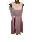 Ted Baker Winni Front Fold Wrap Dress In Pink Size 2 Uk 10 Rrp 21500