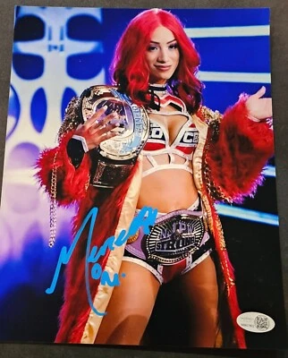 Foto firmada por Sasha Banks de 8x10 certificado de autenticidad JSA WWE lucha libre AEW Mercedes Mone Foto 1 de 3