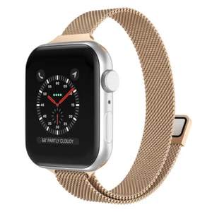 For Apple Watch Ultra 8 7 SE 6 5 4 38/40/41/42/44/45/49mm Women Slim Watch Band - Picture 1 of 25
