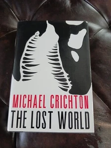 THE LOST WORLD,Michael Crichton,1995 1st Ed,1st Print HCDJ BOOK,Borders Tag,NM - Imagen 1 de 21