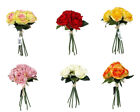 7 Head Artificial Ranunculus Rose Flower Bunch x 28cm - Colour Choice