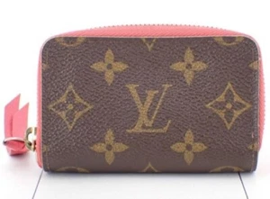 Authentic Louis Vuitton Monogram Multicalt Card Holder Wallet Case Brown Pink - Picture 1 of 15