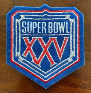 SUPER BOWL 25 PATCH / PIN ~ OFFICIAL NFL GAME ISSUED ~ GIANTS vs BILLS ~ SB XXV - Picture 1 of 2