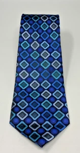 Cravatta modello diamante blu freccia - Foto 1 di 3