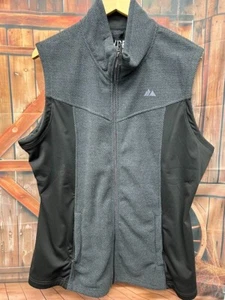 Women's Powder River by Panhandle Grey & Black Full Zip Vest Size XXL - Picture 1 of 2