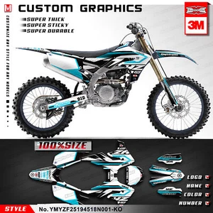 Kungfu Graphics MX Sticker Kit Vinyl Wrap for Yamaha YZ 450F 250F 2018 2019 2020 - Picture 1 of 14