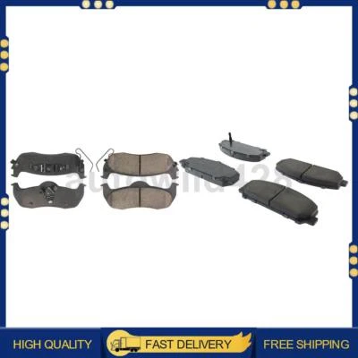 Juego de pastillas de freno delanteras traseras para Nissan Titan tracción trasera 5,6 L 2011 2012 2013 2014 2015 Foto 1 de 4