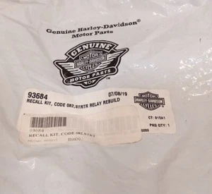 Harley Davidson P/N 93684 Recall Kit Code 082 Starter Relay Rebuild - Picture 1 of 2