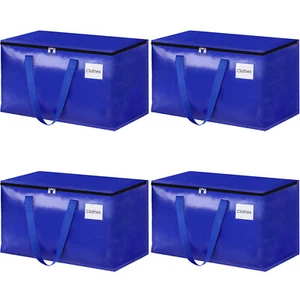 4-Pack 93L Moving Bags Heavy Duty with Strong Zippers and Handles - Picture 1 of 12