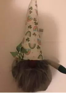 St Patrick's Day Gnome Plush Doll Fabric Weighted Shamrock 20" Irish Leprechaun - Picture 1 of 2
