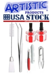 Kit de limpieza de rejillas de costura cepillo de pelusa, pinzas, clip de hilo, destripador de costura, destornilladores - Imagen 1 de 1