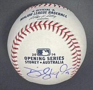 2014 Opening Series Sydney Australia Dodgers Dee Gordon Auto / Signed - Picture 1 of 2