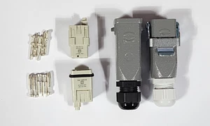 Harting Han Q5/0-M Q5/0-F Male Heavy-duty Connector Connector 1SET - Picture 1 of 3