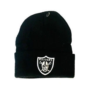 Unisex Las Vegas Raiders Beanie Skull Cap Cuff Winter Warm Black One Size NEW - Picture 1 of 2