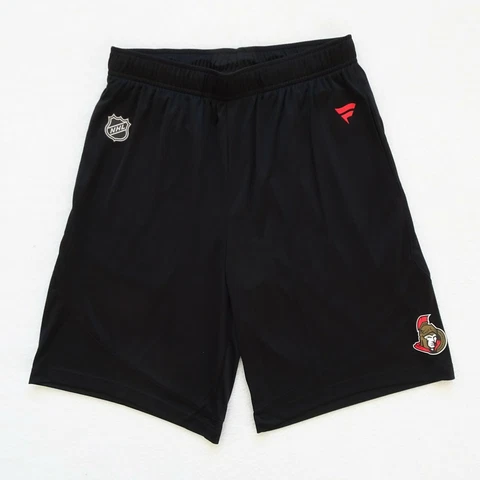 Ottawa Senators NHL Fanatics Athletic Shorts Men's Size S Black Elastic Waist Cover