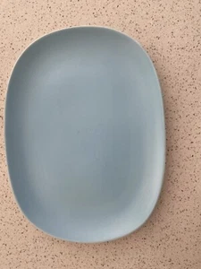 Poole Pottery sky blue and dove grey 12" platter in great condition - Picture 1 of 4