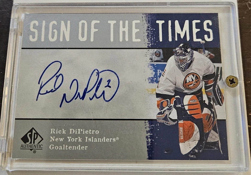 2000-01 SP Authentic Rick Dipierto Sign Of The Times Rookie Autograph  - Image 1 of 2