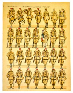 IMAGE D'EPINAL PELLERIN   ZOUAVES A LA REVUE  N°156   ANCIENNE  RARE  - Bild 1 von 1