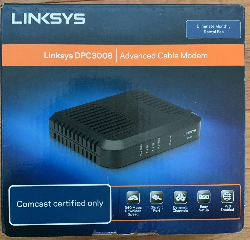Linksys DOCSIS (DPC3008-CC) 348.16 Mbps