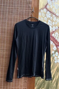 Icebreaker Merino Wool Basic Men’s Black Long Sleeve Top Size Small - Picture 1 of 5