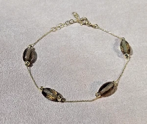 Turkish Diaspore Sultanit Color Change Bracelet , 14K Solid Gold - Picture 1 of 10